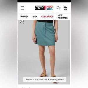 NWT** 32 Degree Outdoor Cargo Skort